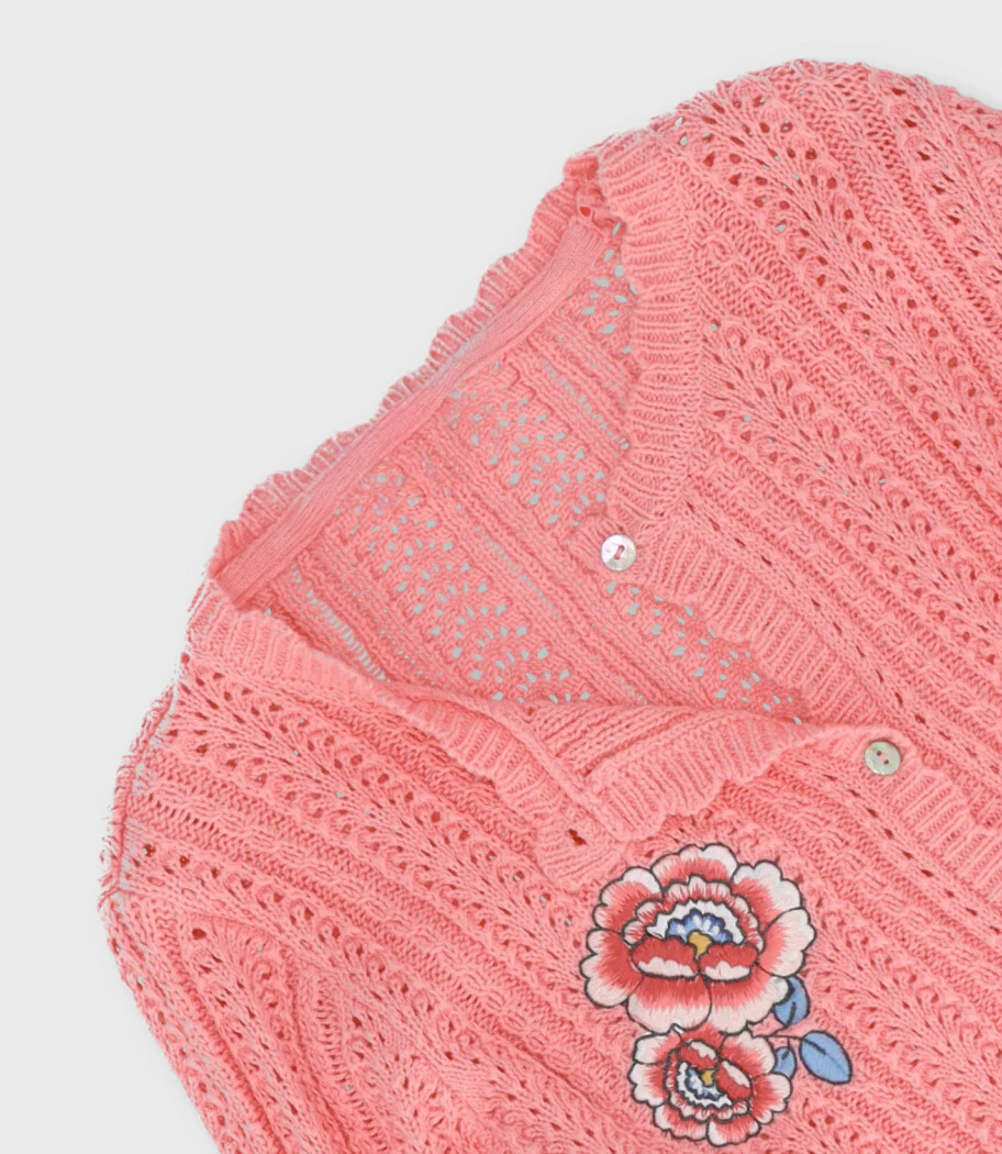 Chaleco niña con bordado - Image 4