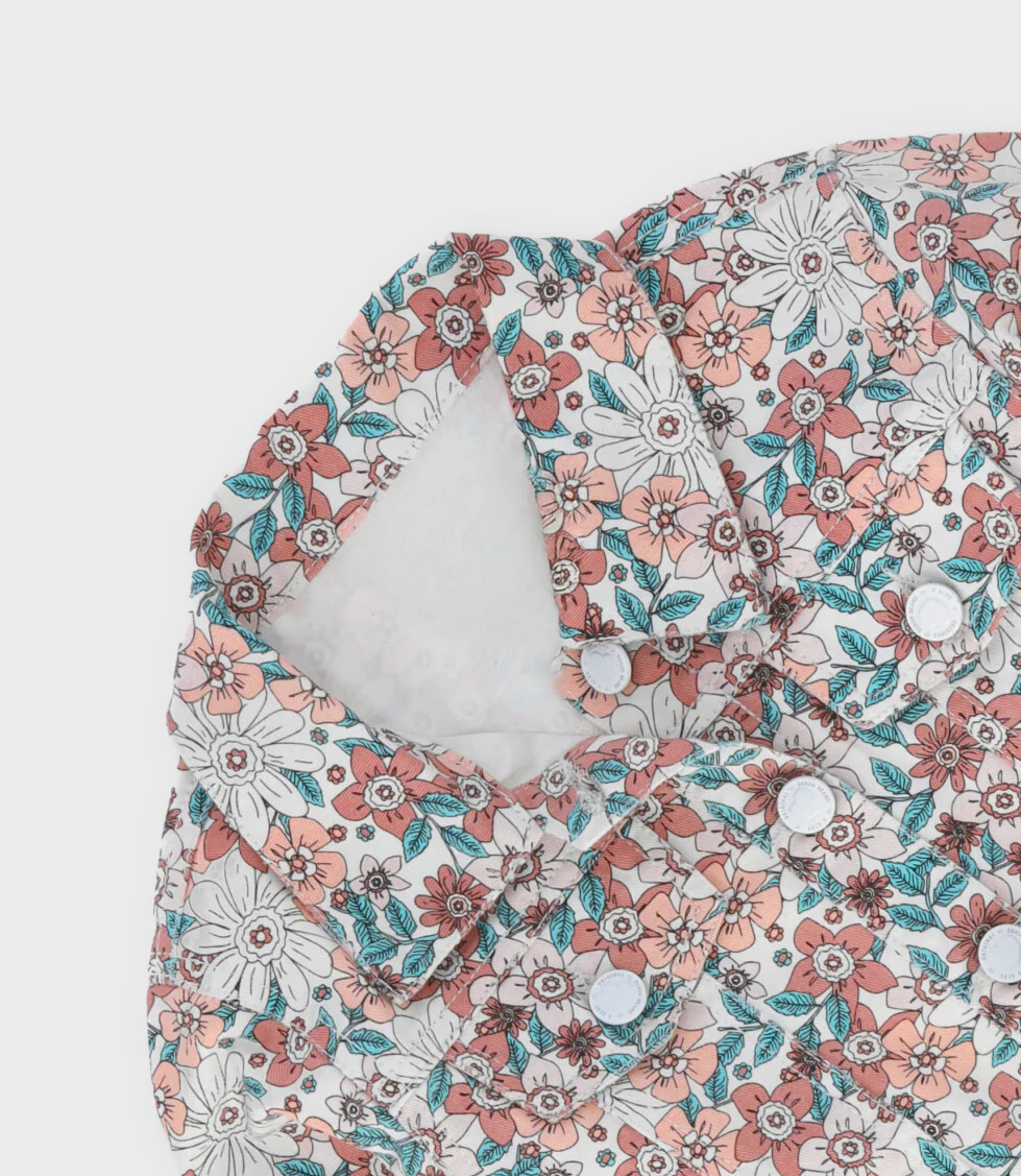 Chaqueta niña floreada - Image 3