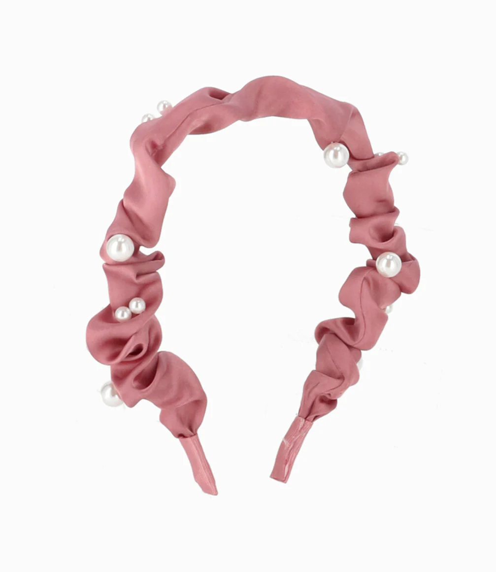 Cintillos Niña Con Perlas y Flores - Image 3