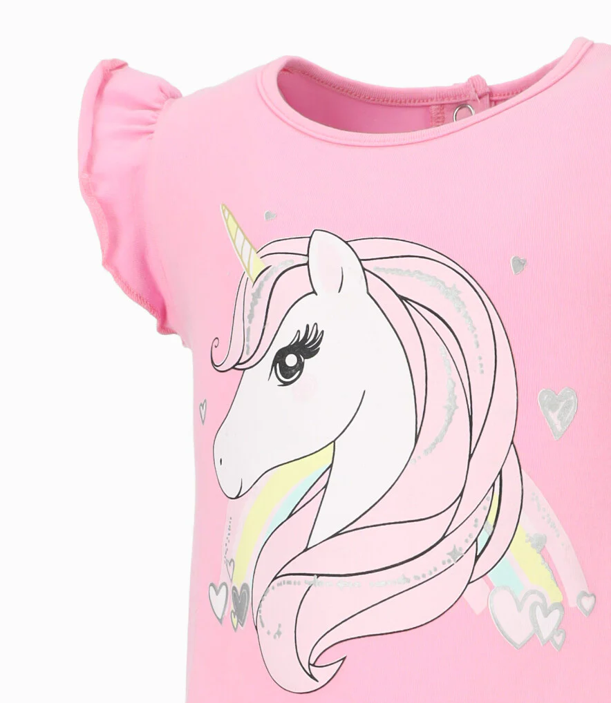 Polera bebé niña con unicornio - Image 3