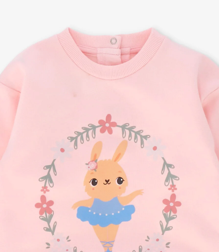 Polerón bebé niña con conejito - Image 3