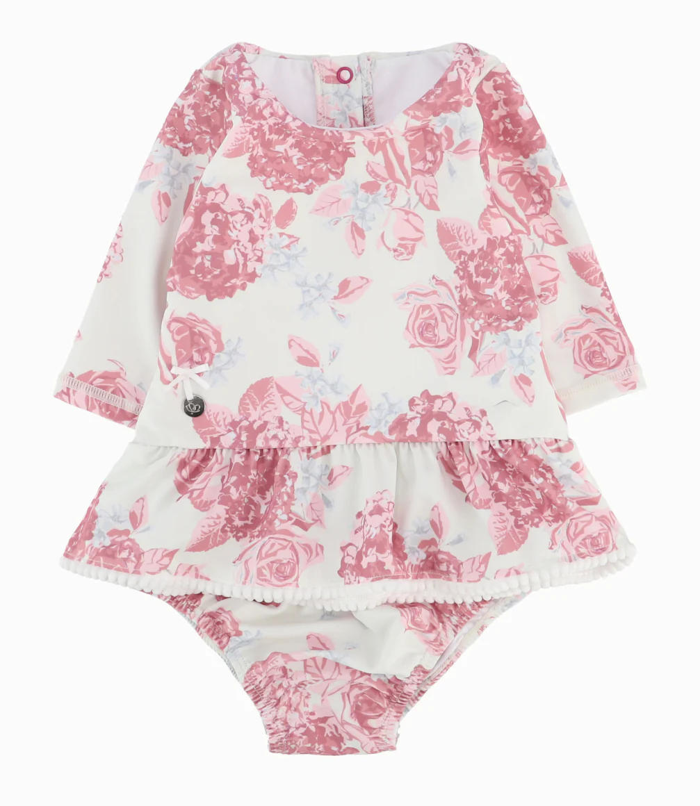 Traje De Baño Bebé Floreado - Image 3