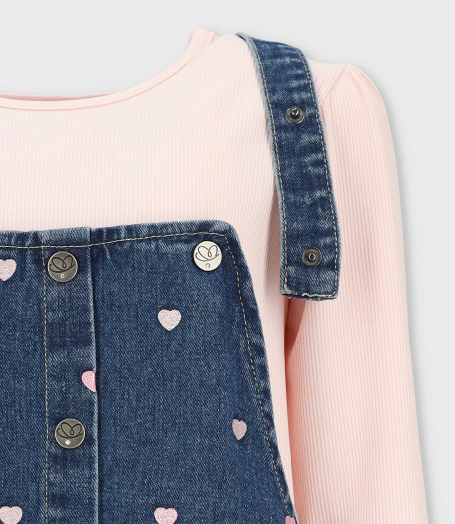 Vestido niña de denim - Image 3