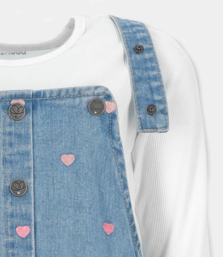 Vestido niña de denim - Image 4